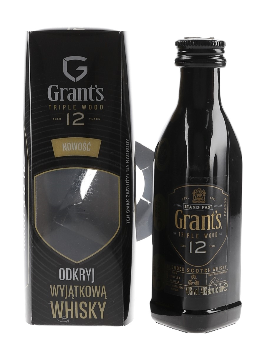 Grant's 12 Year Old Triple Wood - Lot 128765 - Buy/Sell Blended Whisky  Online