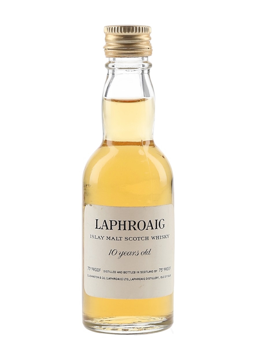 Laphroaig 10 Year Old Bottled 1970s 5cl / 43%