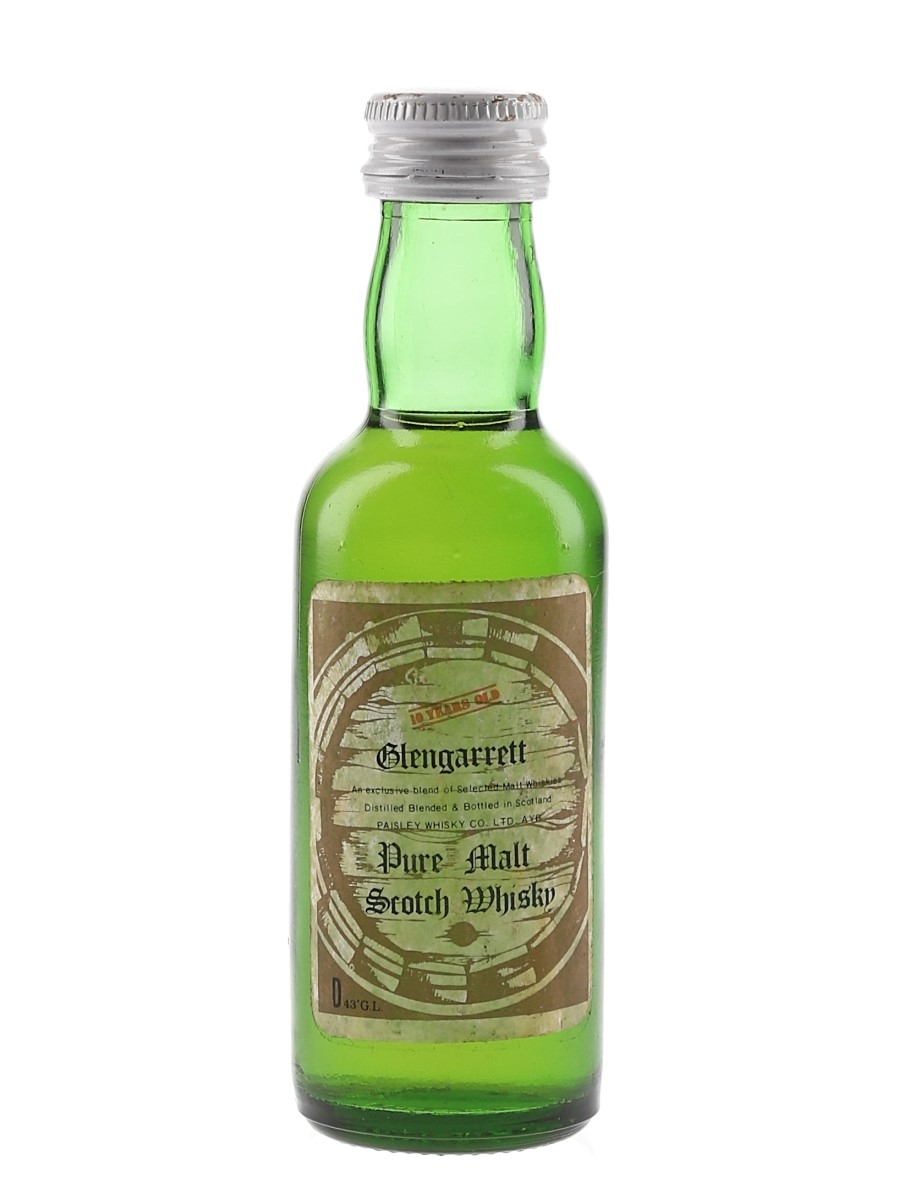 Glengarrett 10 Year Old Bottled 1980s - Paisley Whisky Co. Ltd. 5cl / 43%