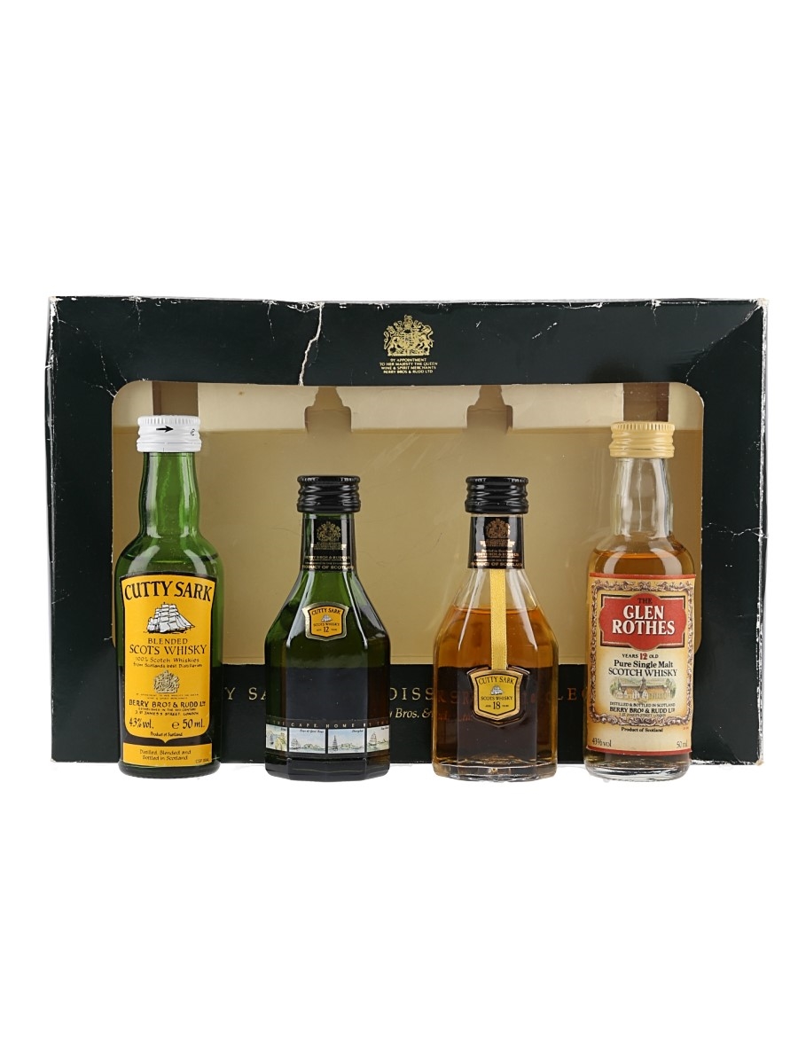 Cutty Sark Connoiseurs' Collection Emerald, Scots Whisky, Scots Whisky 18 Year Old & Glen Rothes 12 Year Old 4 x 5cl / 43%