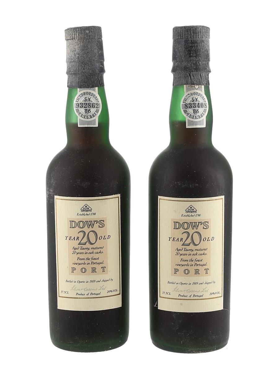 Dow's 20 Year Old Tawny Port Bottled 1989 2 x 37.5cl / 20%