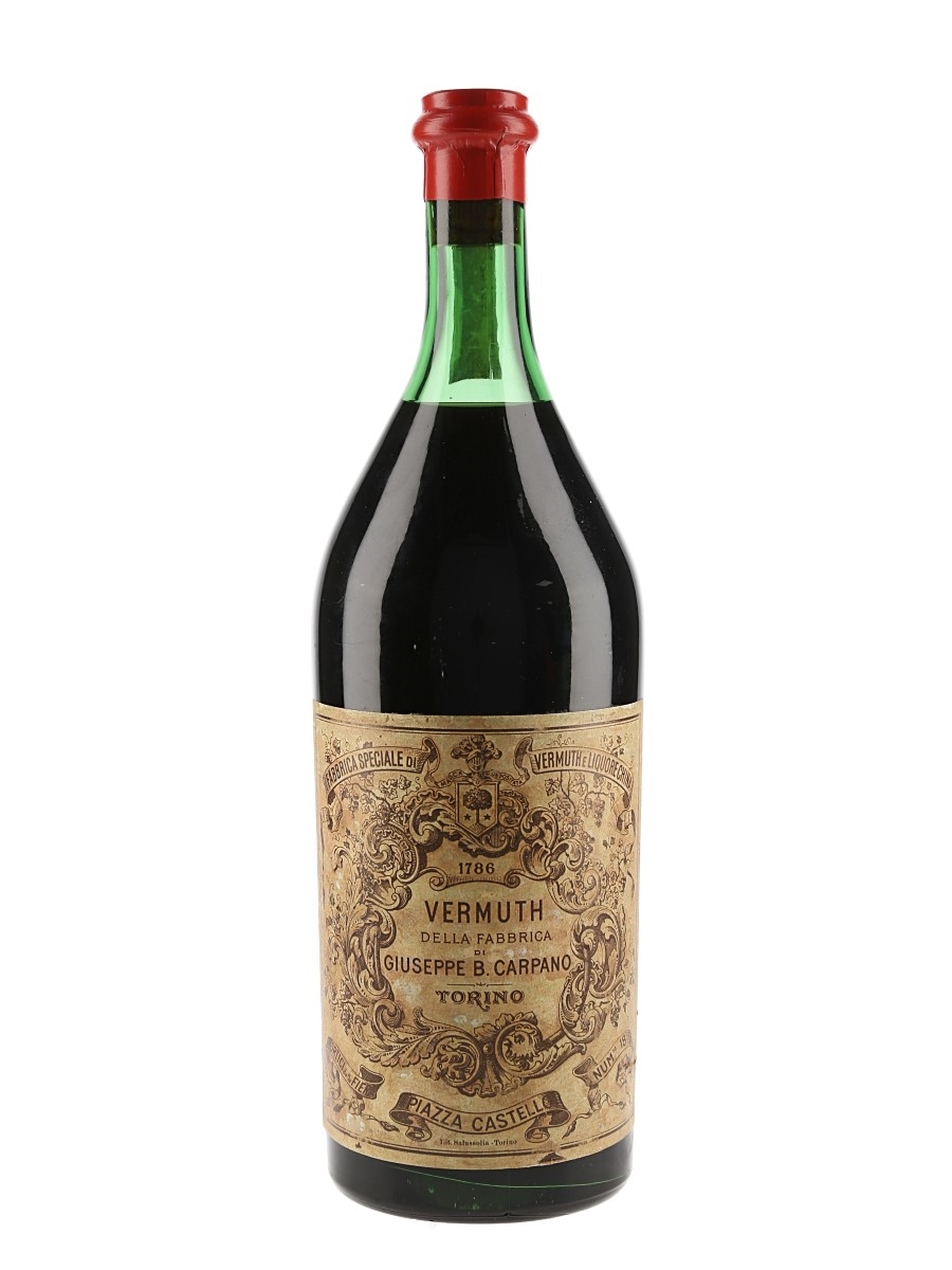 Carpano Vermuth Bottled 1960s 100cl