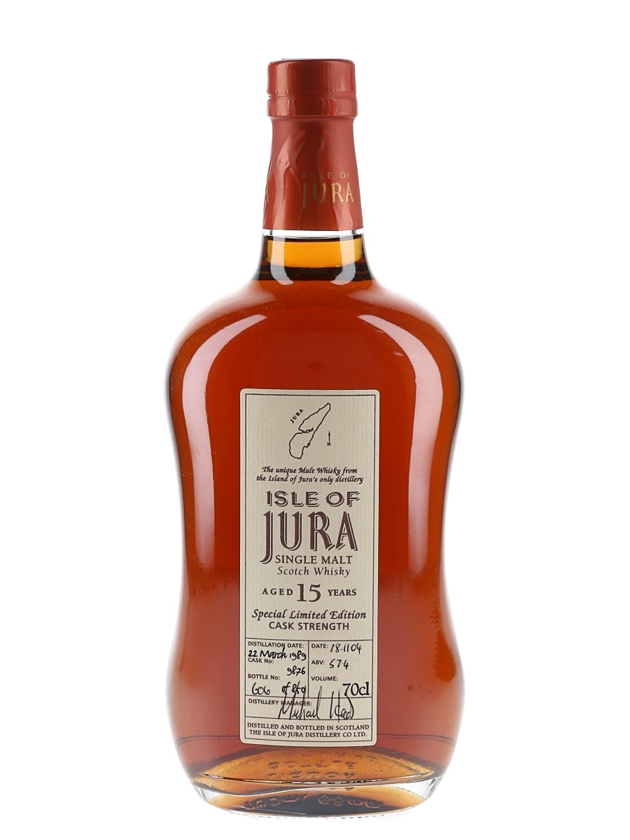 Isle Of Jura 1989 15 Year Old Cask 9876 Bottled 2004 70cl / 57.4%