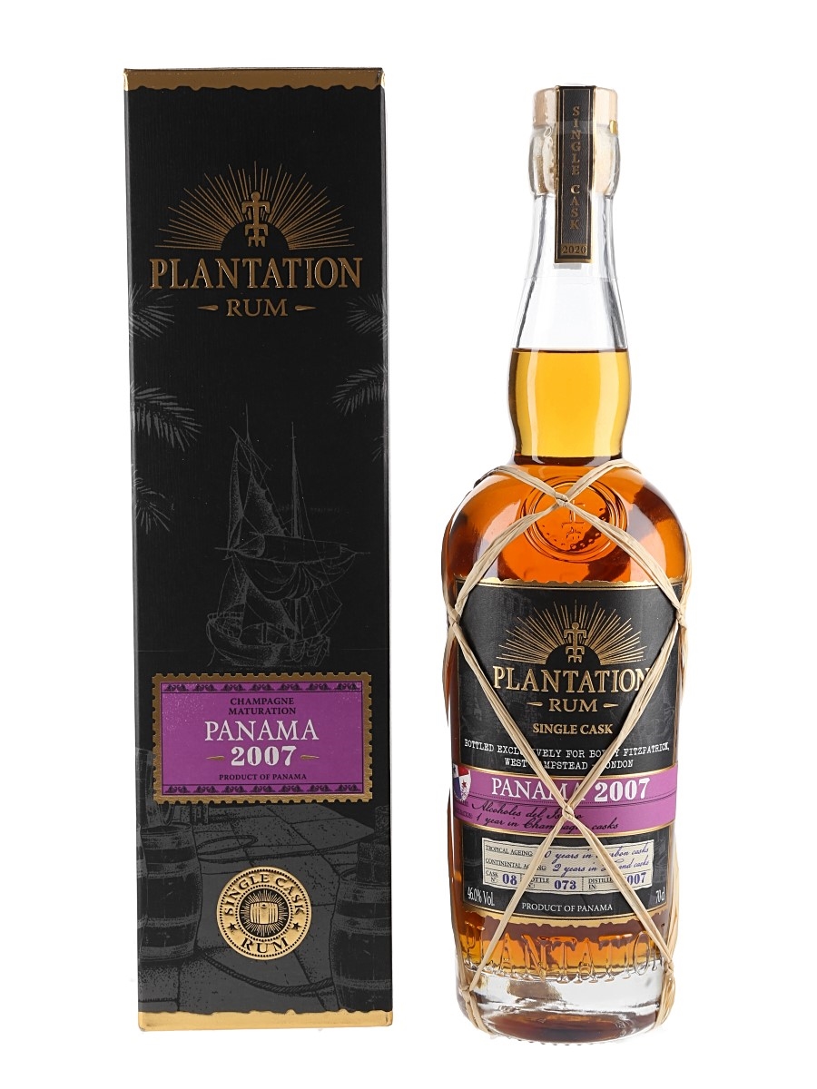 Plantation Panama Single Cask 2007 Rum Bottled 2020 70cl / 46%
