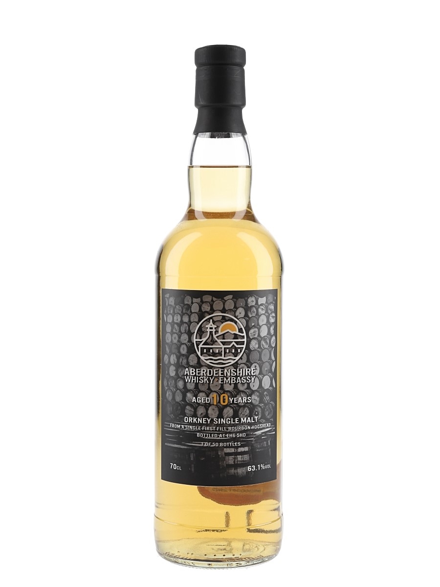 Orkney Single Malt 10 Year Old Aberdeenshire Whisky Embassy 70cl / 63.1%