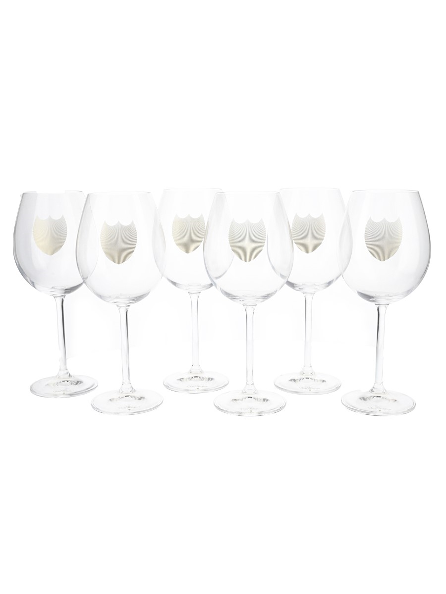 Dom Perignon Champagne Glasses  6 x 24cm Tall