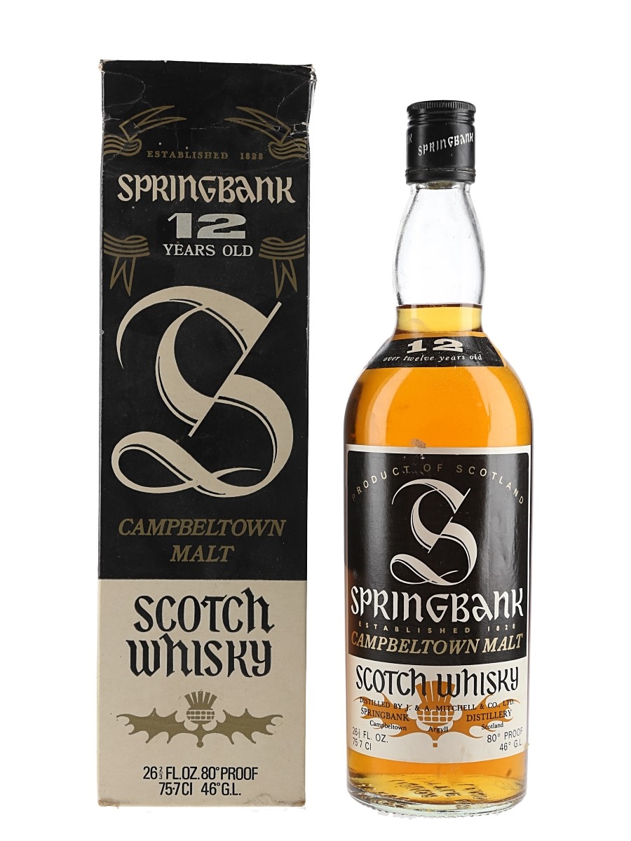Springbank 12 Year Old Bottled 1970s 75.7cl / 46%