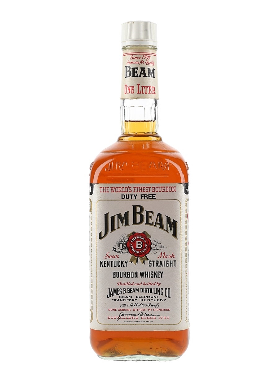 Jim Beam White Label Duty Free 100cl / 40%