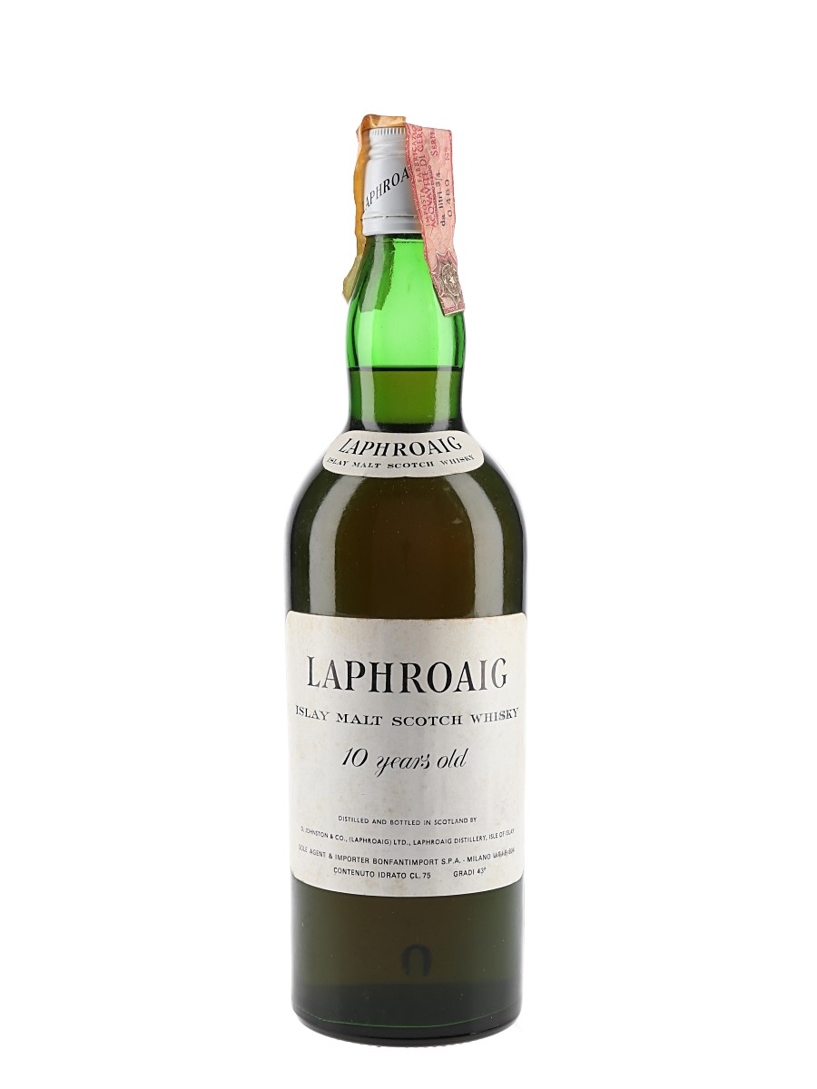 Laphroaig 10 Year Old Bottled 1970s - Bonfantimport 75cl / 43%