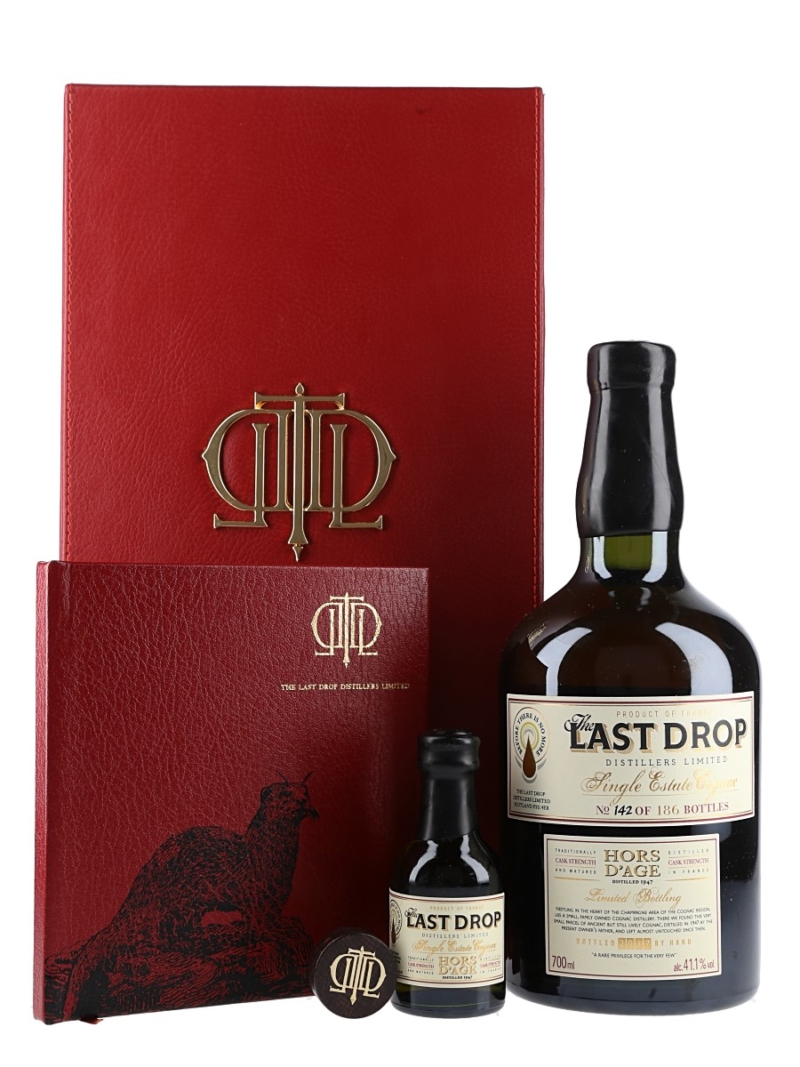Last Drop Hors D'age 1947 Single Estate Cognac Release Number 9 70cl & 5cl / 41.1%