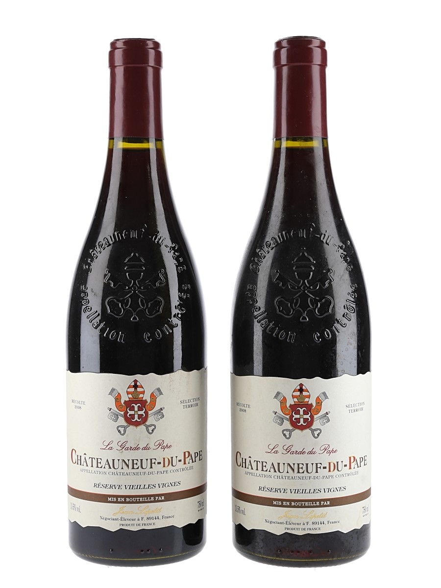 Châteauneuf-du-Pape 2008 - La Garde du Pape Jean Lepetit - Réserve Vieilles Vignes 2 x 75cl / 13.5%