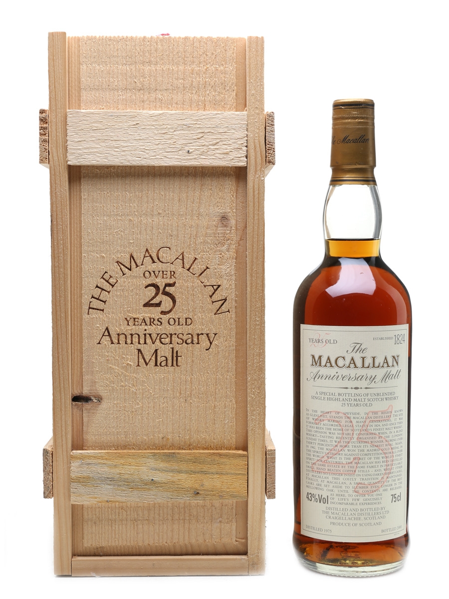 Macallan 1975 Anniversary Malt 25 Year Old 75cl / 43%