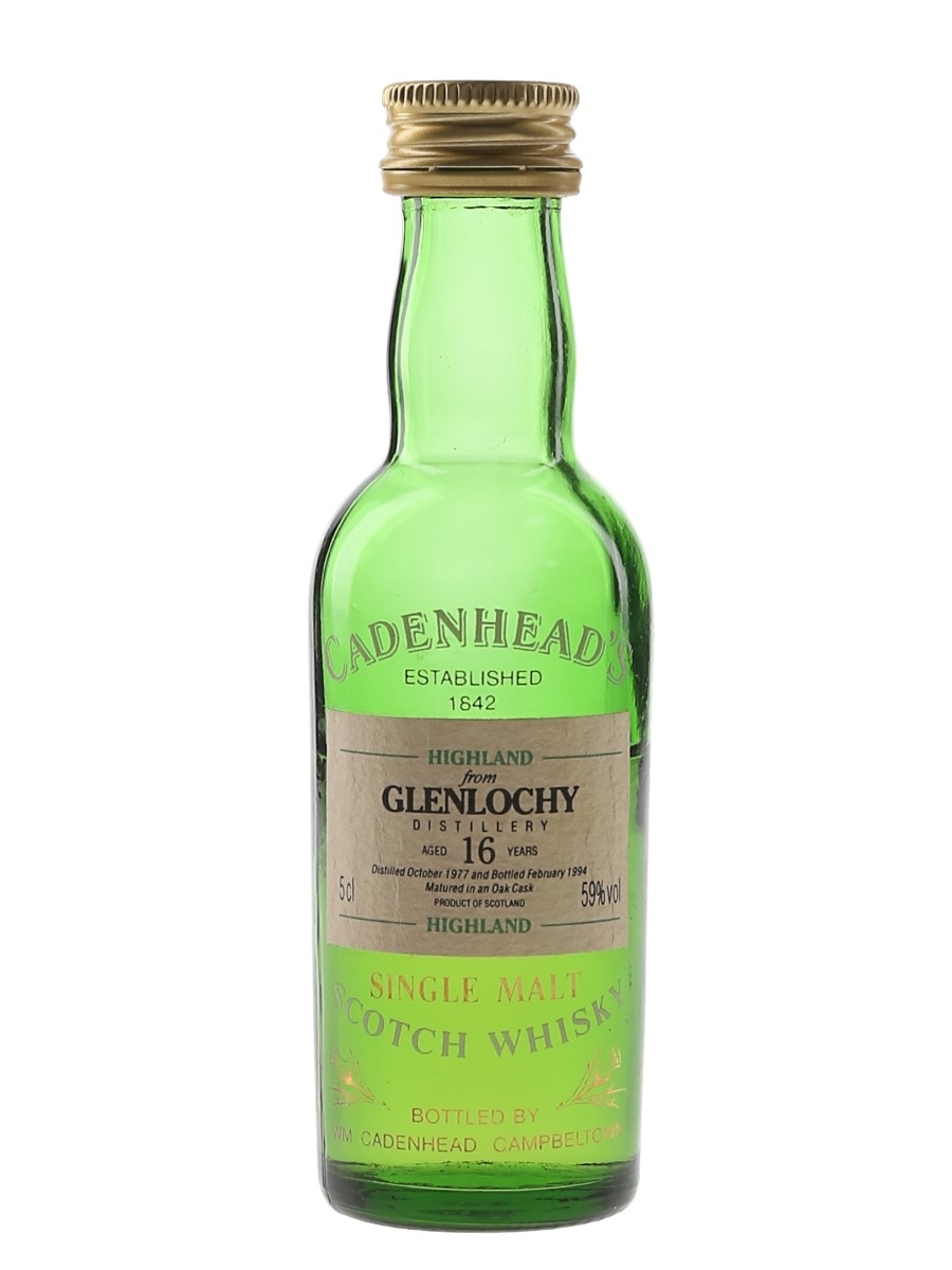 Glenlochy 1977 16 Year Old Bottled 1994 - Cadenhead's 5cl / 59%