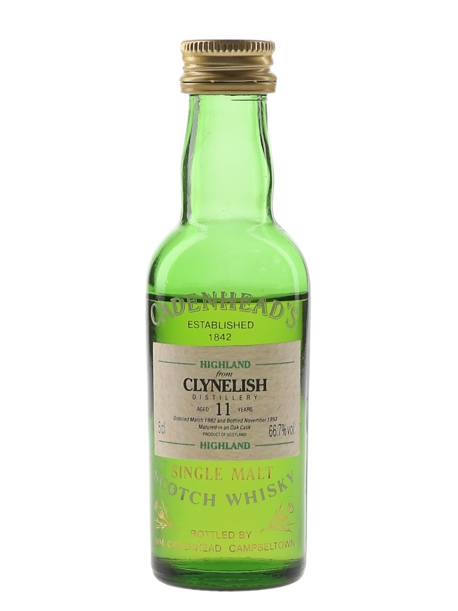 Clynelish 1982 11 Year Old Bottled 1993 - Cadenhead's 5cl / 66.7%
