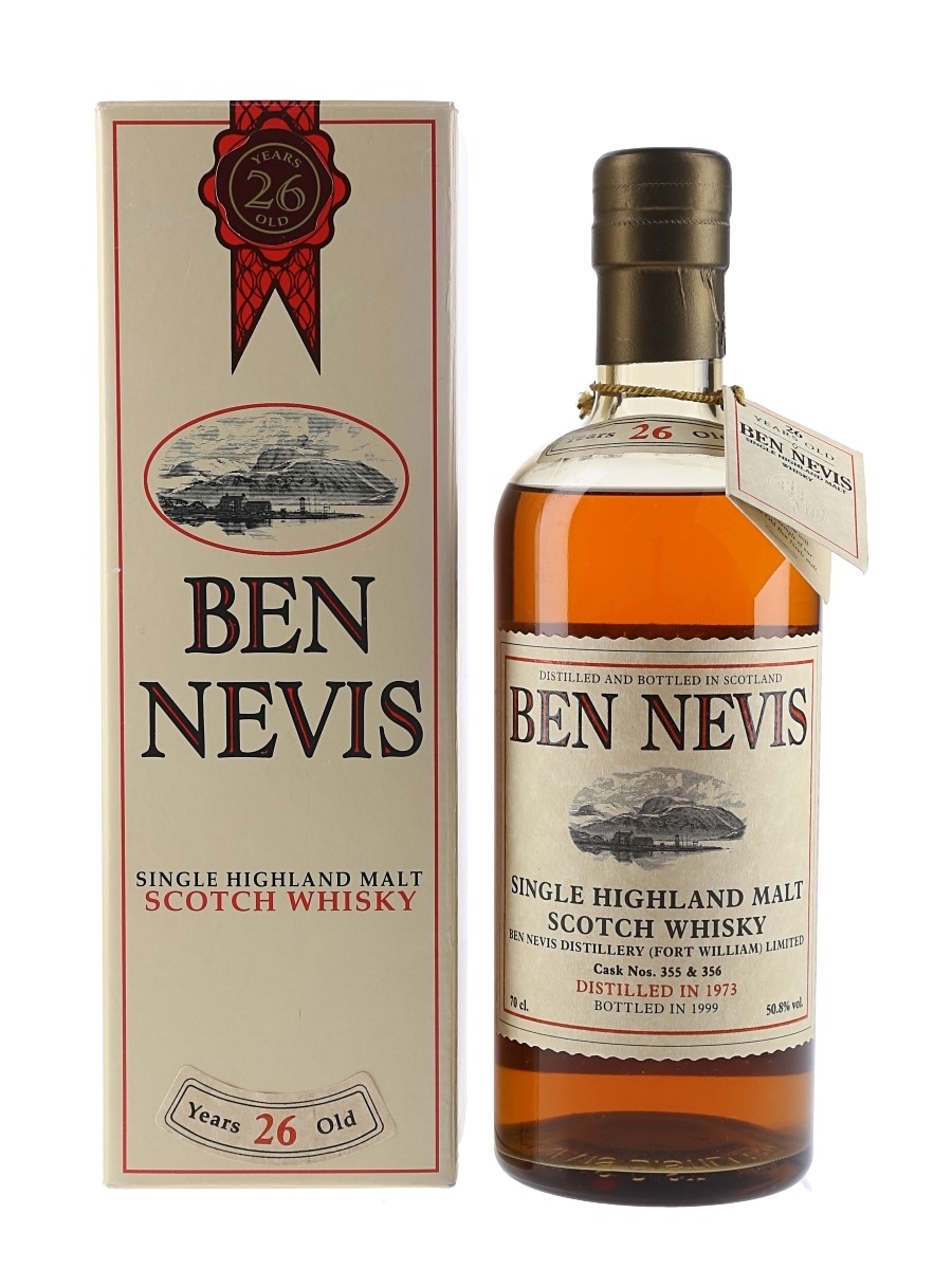 Ben Nevis 1973 26 Year Old Cask No. 355 & 356 Bottled 1999 70cl / 50.8%