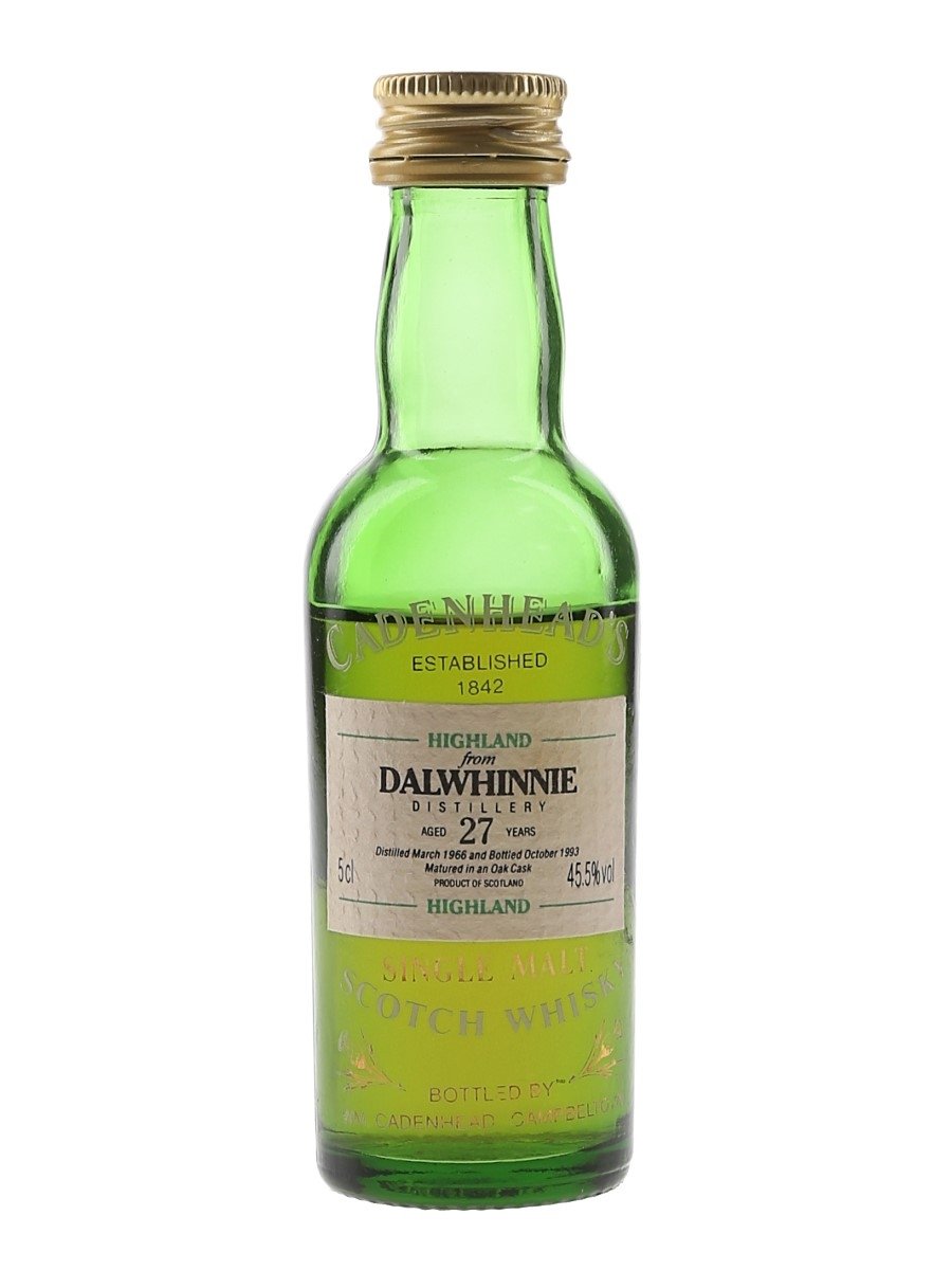 Dalwhinnie 1966 27 Year Old Bottled 1993 - Cadenhead's 5cl / 45.5%