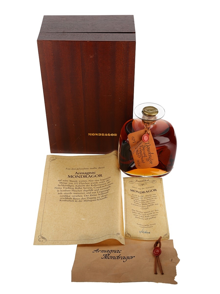 Brillat Savarin Mondragor 1963 Armagnac - Lot 134333 - Buy/Sell