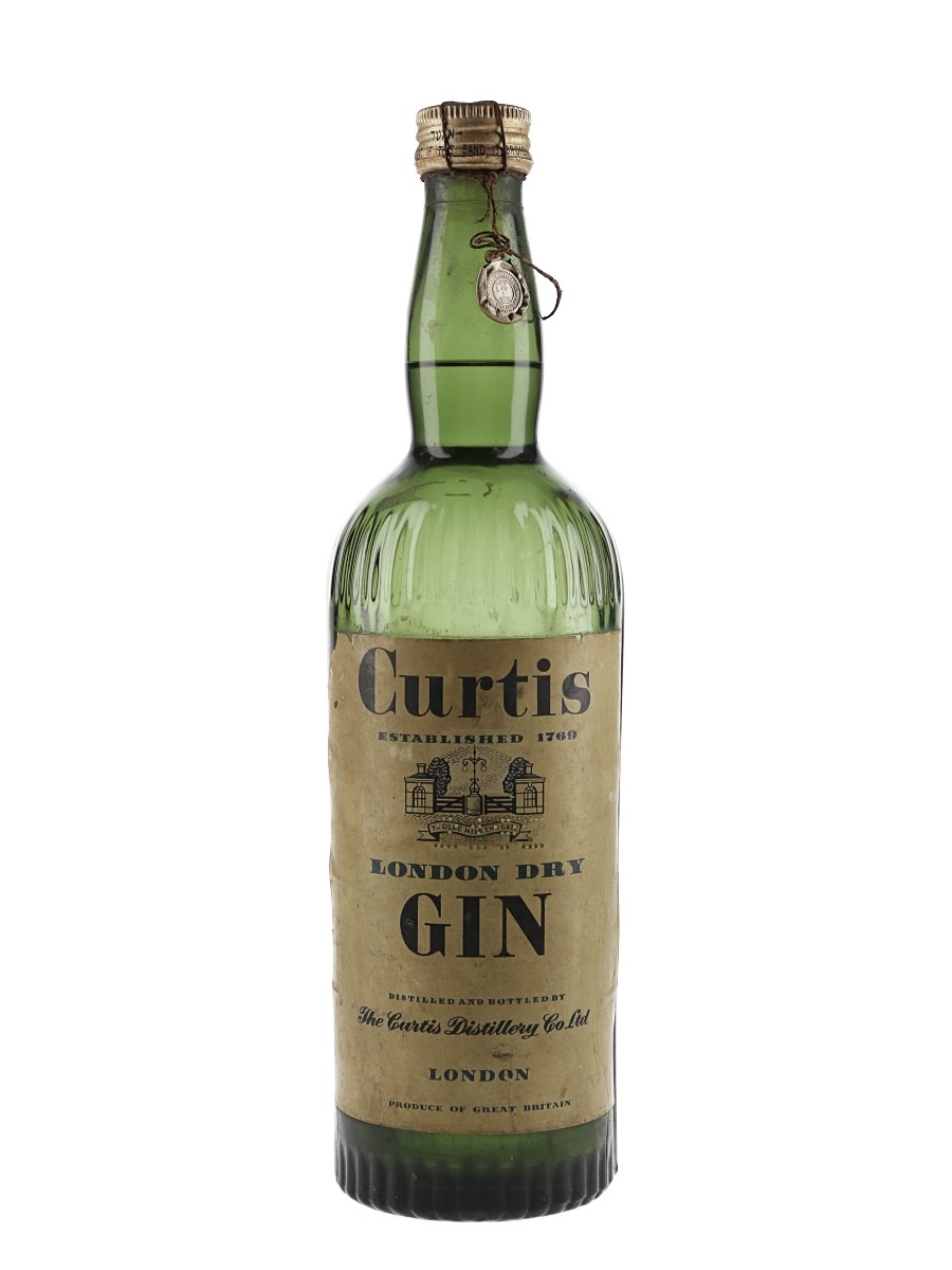 Curtis London Dry Gin Bottled 1952 75cl