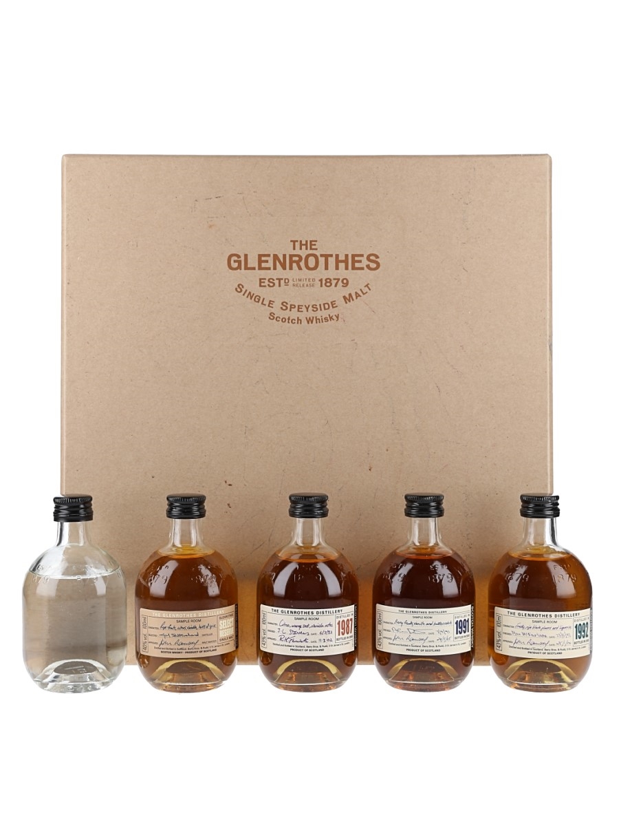 Glenrothes New Make Spirit, 1987, 1991, 1992 & Select Reserve  5 x 10cl