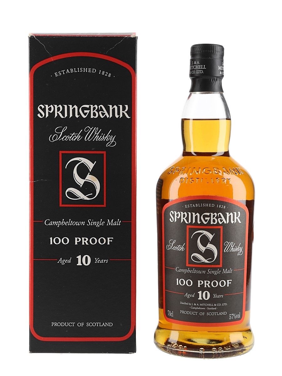 Springbank 10 Year Old 100 Proof Old Presentation 70cl / 57%