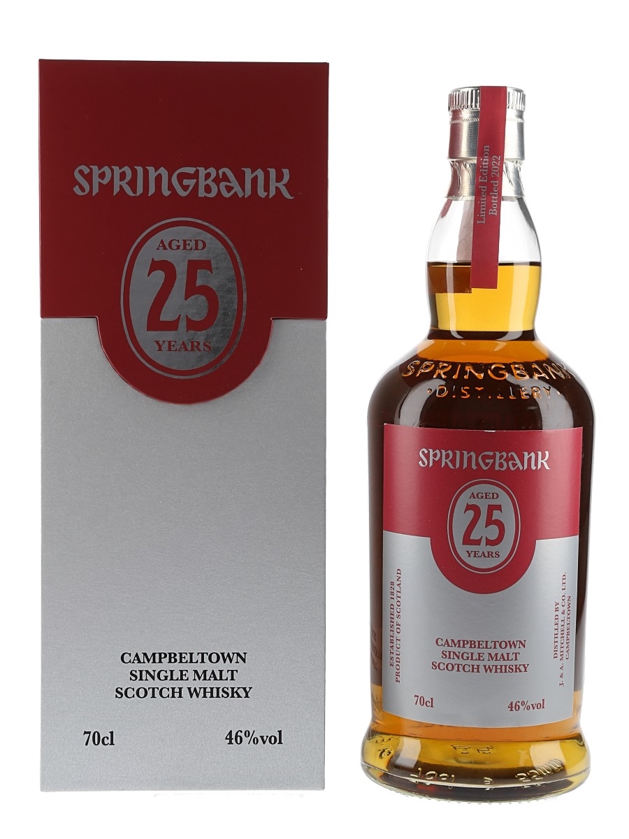 Springbank 25 Year Old Bottled 2022 70cl / 46%