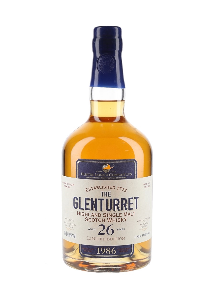 Glenturret 1986 26 Year Old Small Batch Bottled 2011 - Hunter Laing 70cl / 46.8%