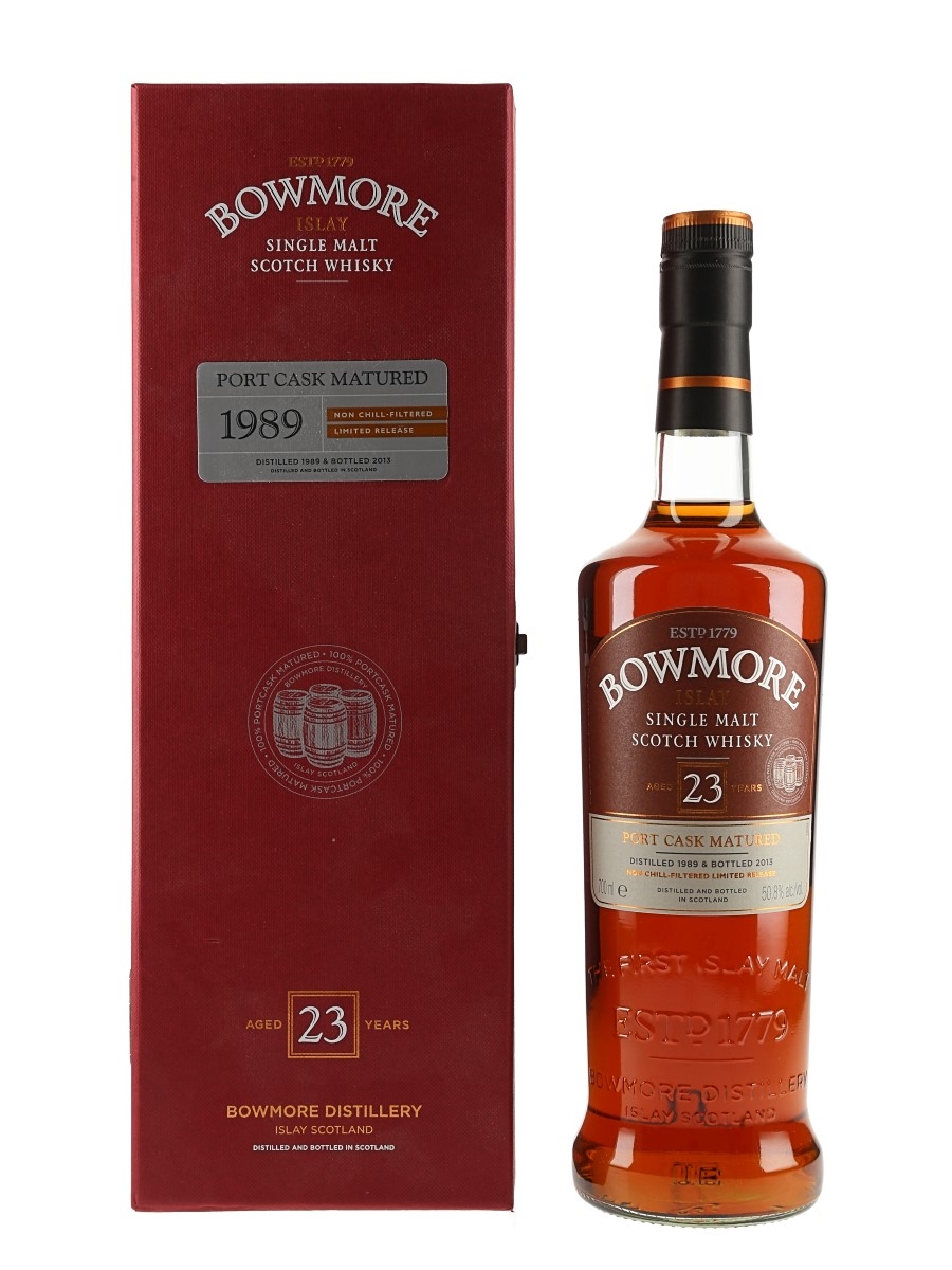 Bowmore 1989 23 Year Old Bottled 2013 - Port Cask Matured 70cl / 50.8%