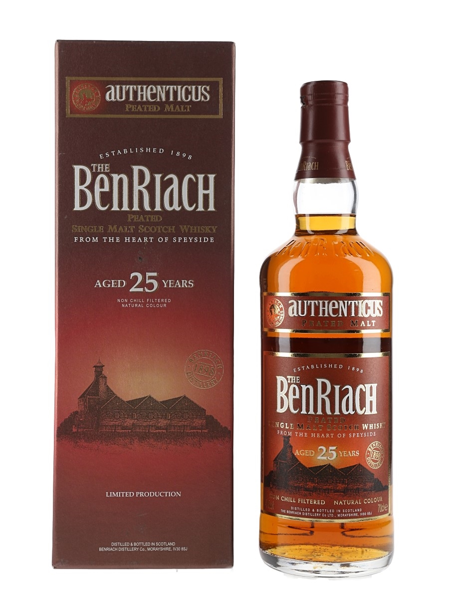 Benriach 25 Year Old Authenticus Peated Malt 70cl / 46%