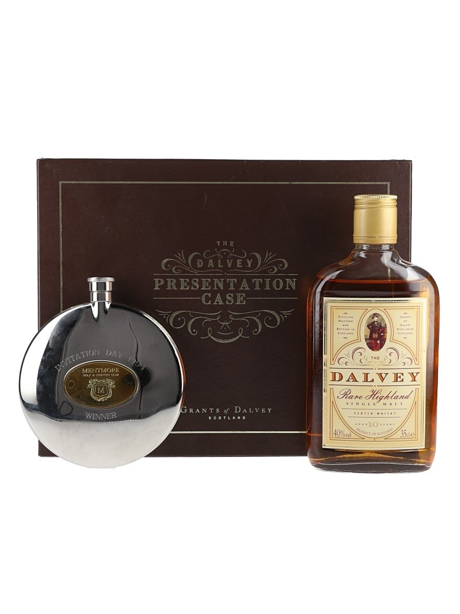 Dalvey Presentation Case Hip Flask & Malt Whisky 35cl / 40%