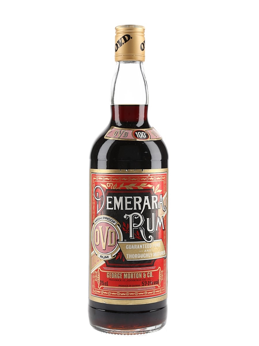 George Morton OVD Old Vatted Demerara Rum Bottled 1980s 75cl / 57.1%