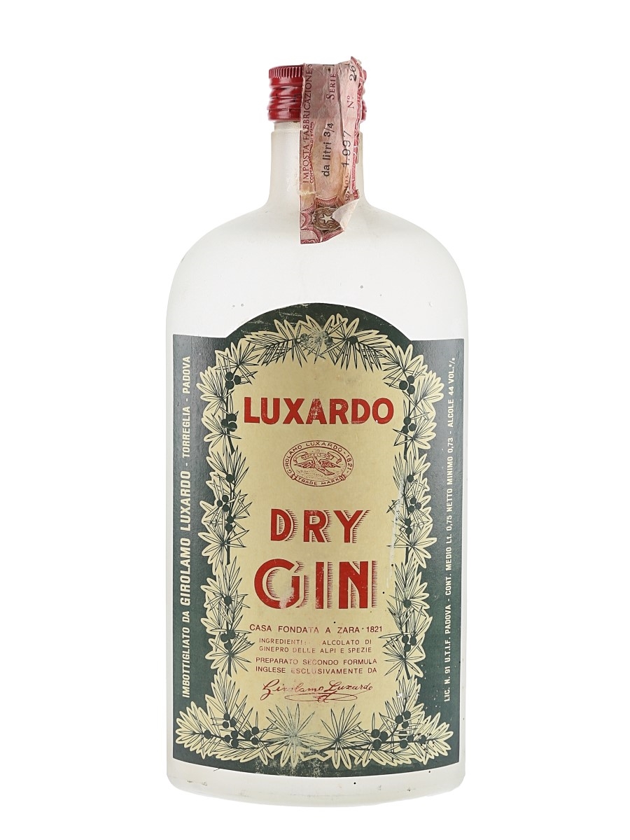 Luxardo Dry Gin Bottled 1960s-1970s 73cl / 44%