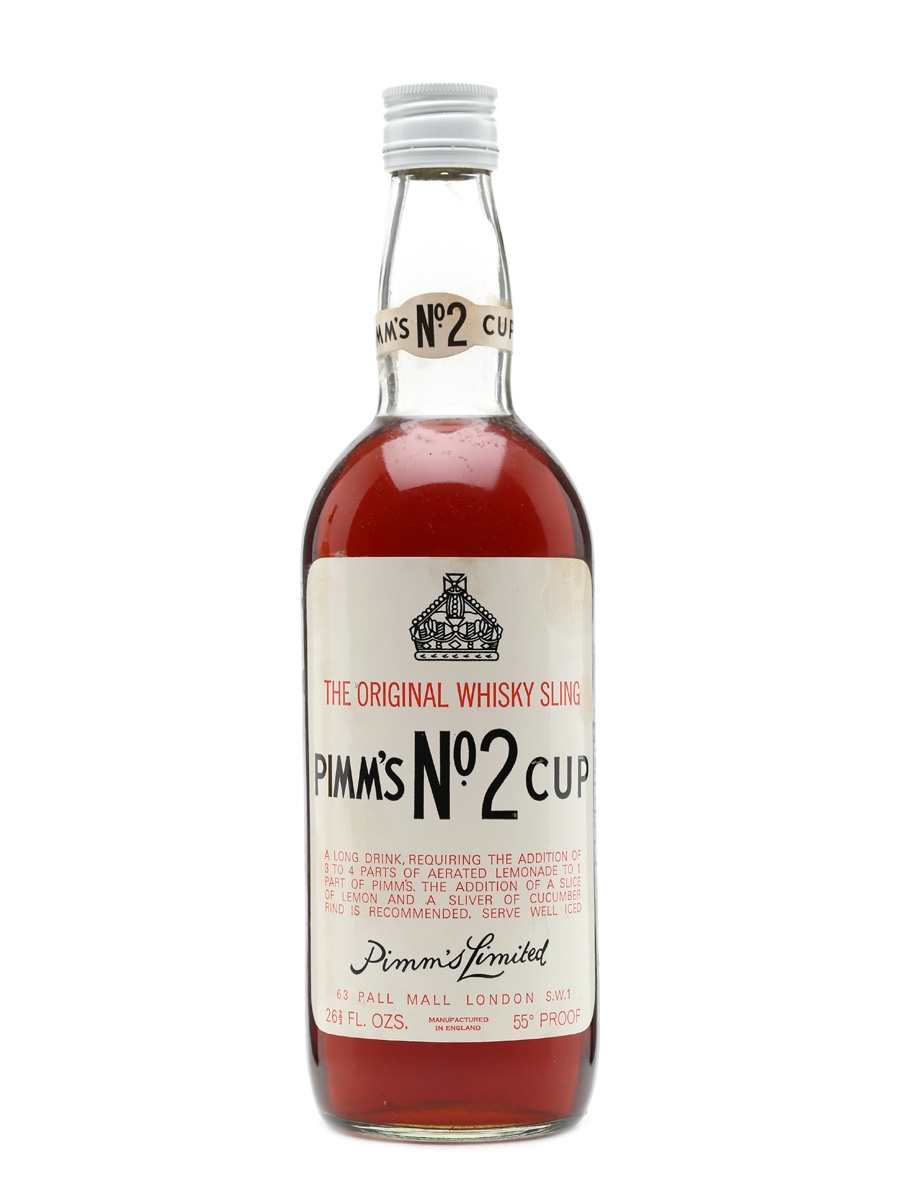 Pimm's No.2 Cup The Original Whisky Sling Bottled 1970s / 75cl  / 31.4%