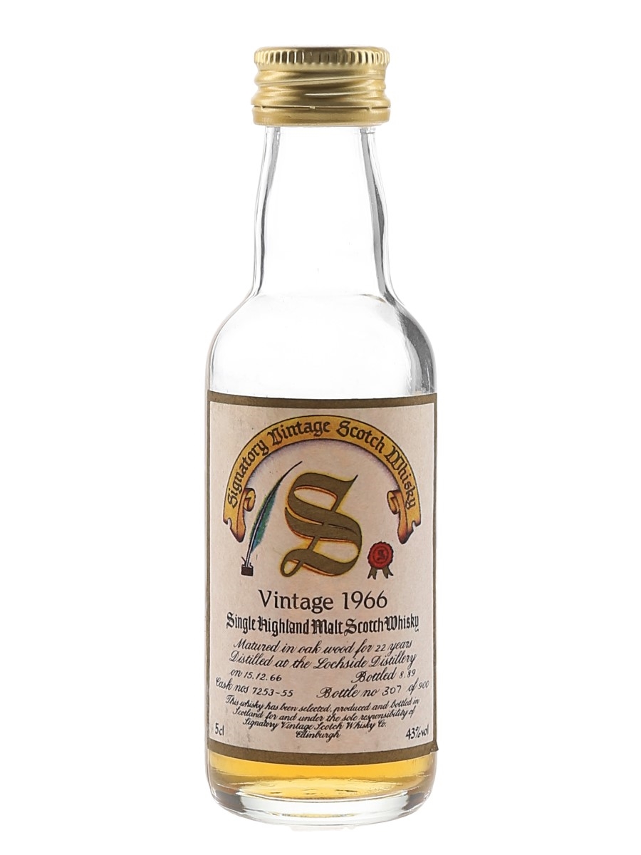 Lochside 1966 22 Year Old Bottled 1989 - Signatory Vintage 5cl / 43%