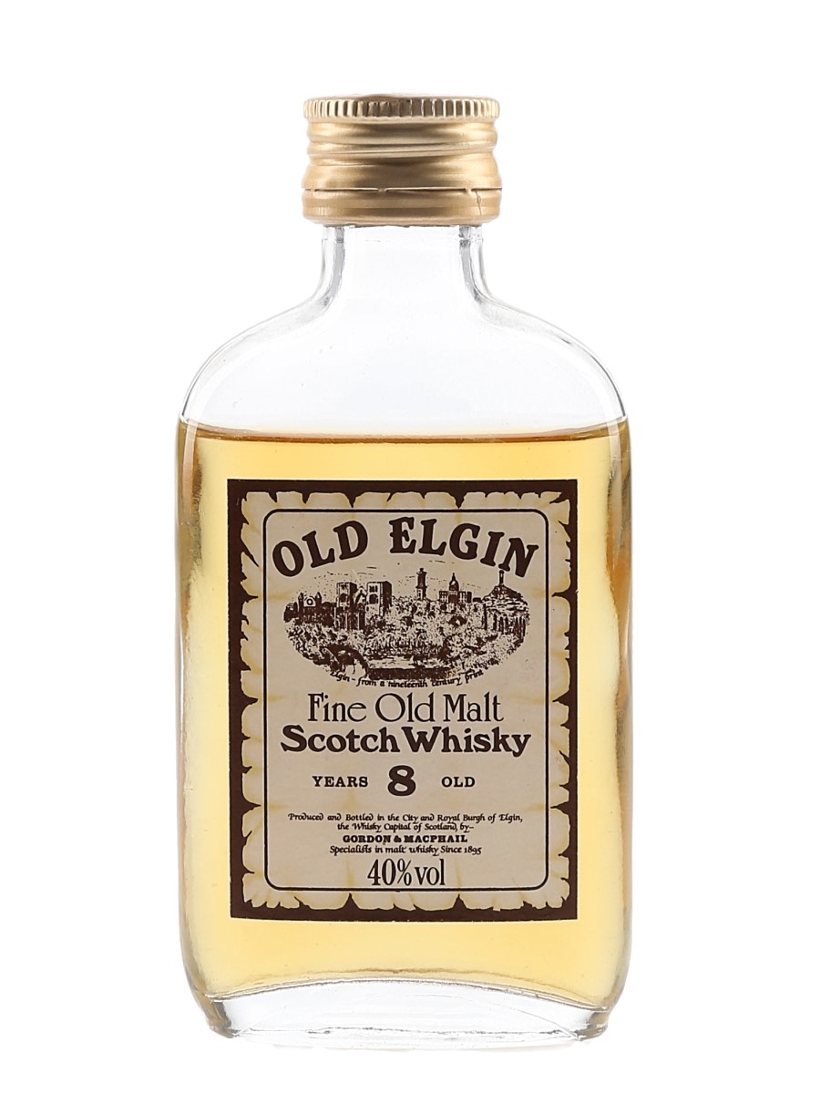 Old Elgin 8 Year Old Bottled 1980s - Gordon & MacPhail 5cl / 40%