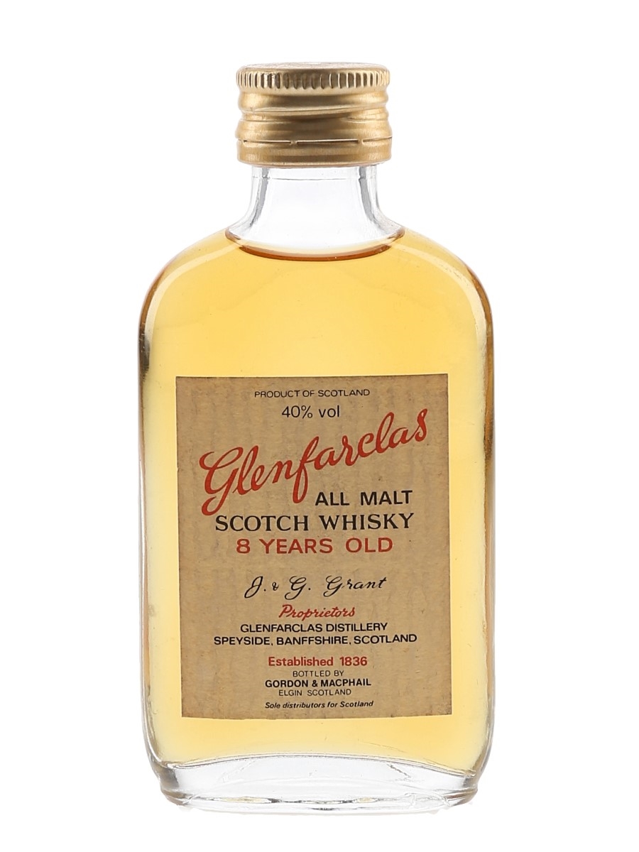 Glenfarclas 8 Year Old Bottled 1980s - Gordon McPhail 5cl / 40%