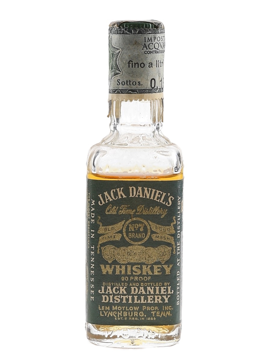 Jack Daniel's No.7 Green Label Bottled 1960s 4.7cl / 45%