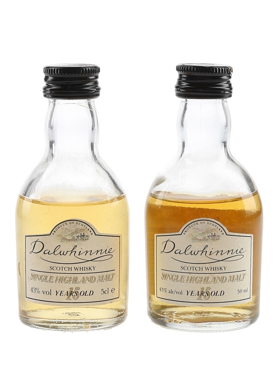 Dalwhinnie 15 Year Old Bottled 1990s 2 x 5cl / 43%