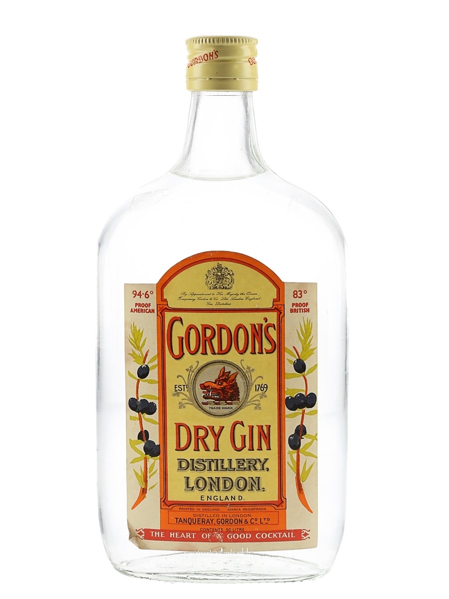 Gordon's Special London Dry Gin Bottled 1960s-1970s 50cl / 47.3%