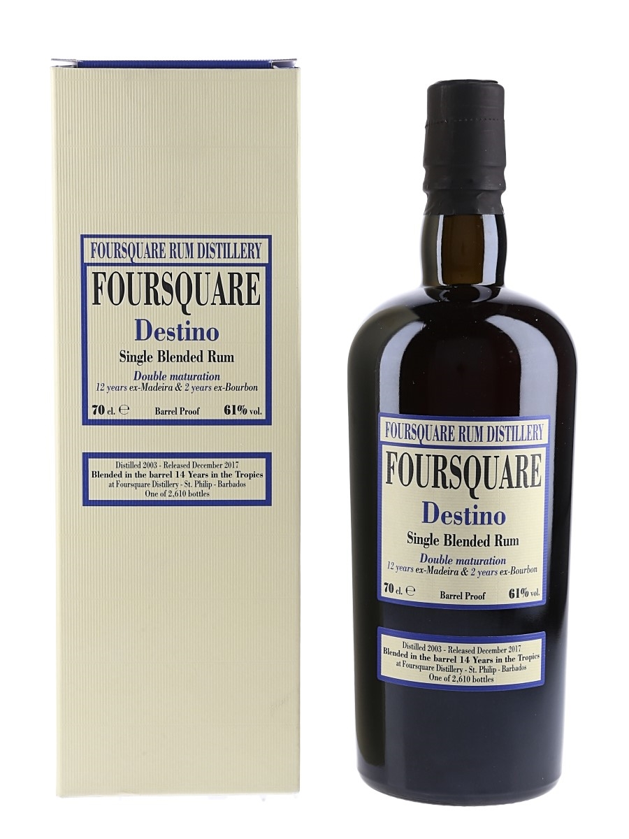 Foursquare Destino 2003 14 Year Old Bottled 2017 - Velier 70cl / 61%