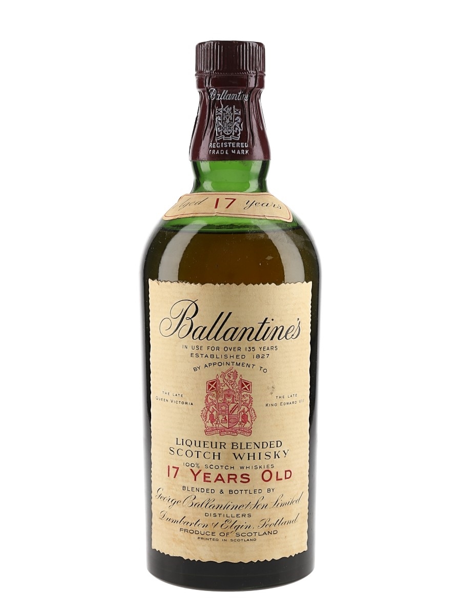 Ballantine's 17 Year Old Bottled 1960s 75cl