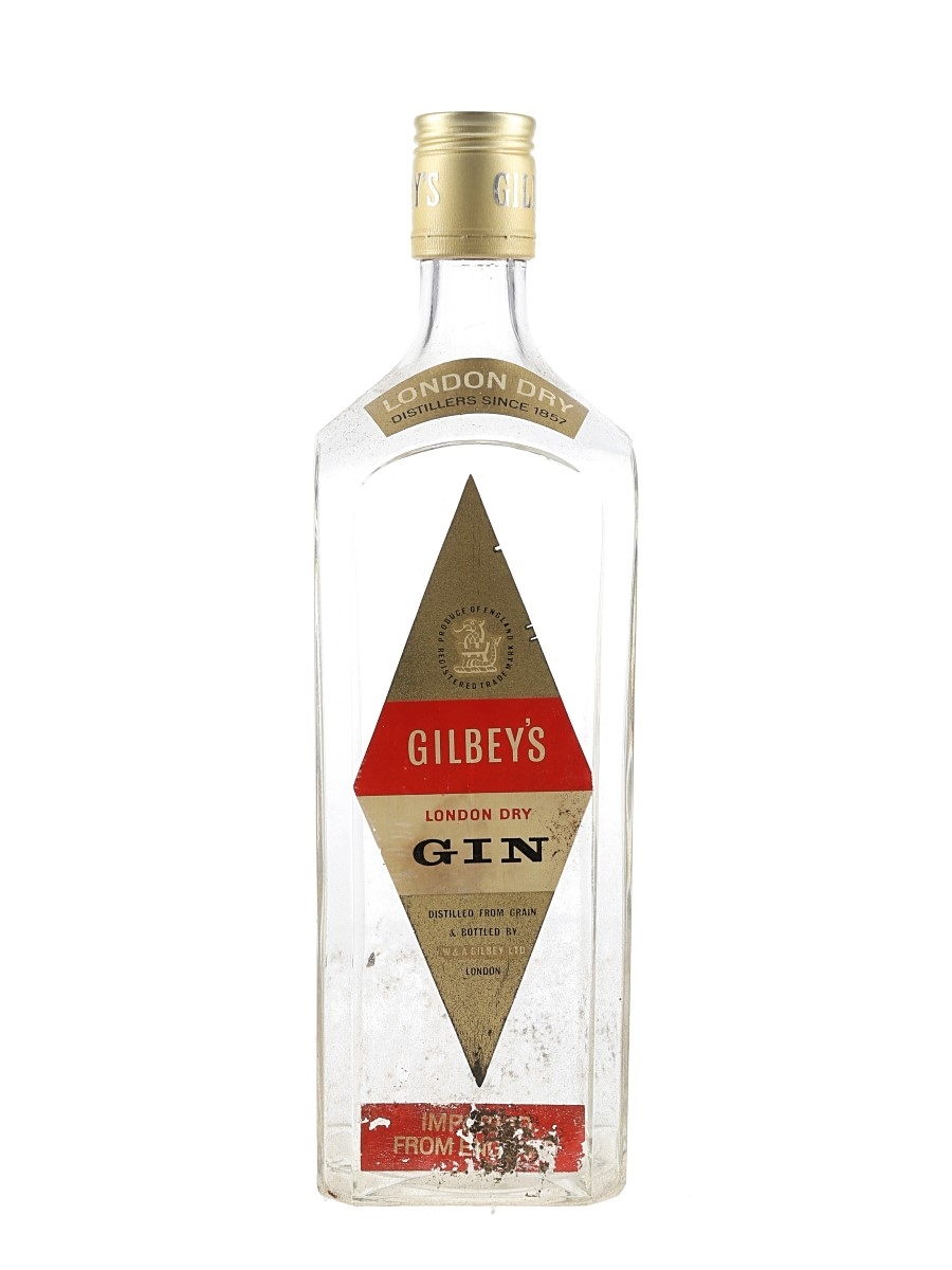 Gilbey's London Dry Gin Bottled 1970s 75cl