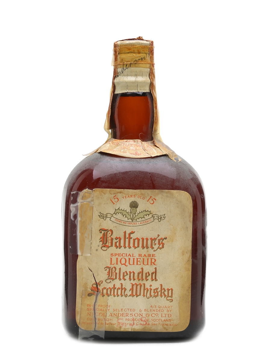 Balfour's 15 Year Old Bottled 1940s - Nicol Anderson & Co. 75.7cl / 43.4%