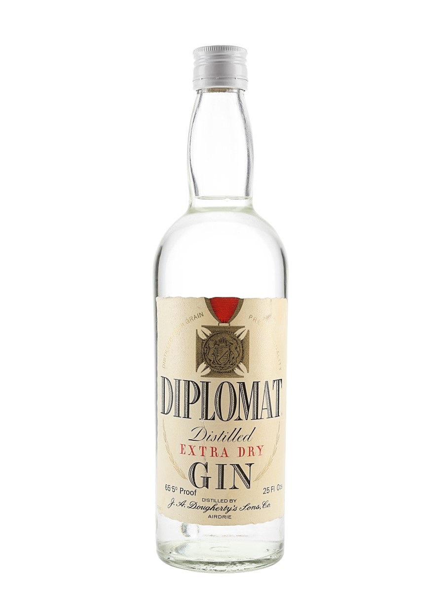 Diplomat Extra Dry Gin Bottled 1980s 73cl / 37.4%