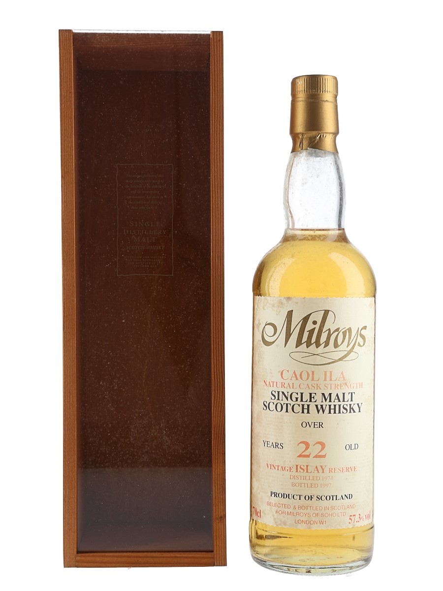 Caol Ila 1974 22 Year Old Bottled 1997 - Milroy's Of Soho 70cl / 57.3%