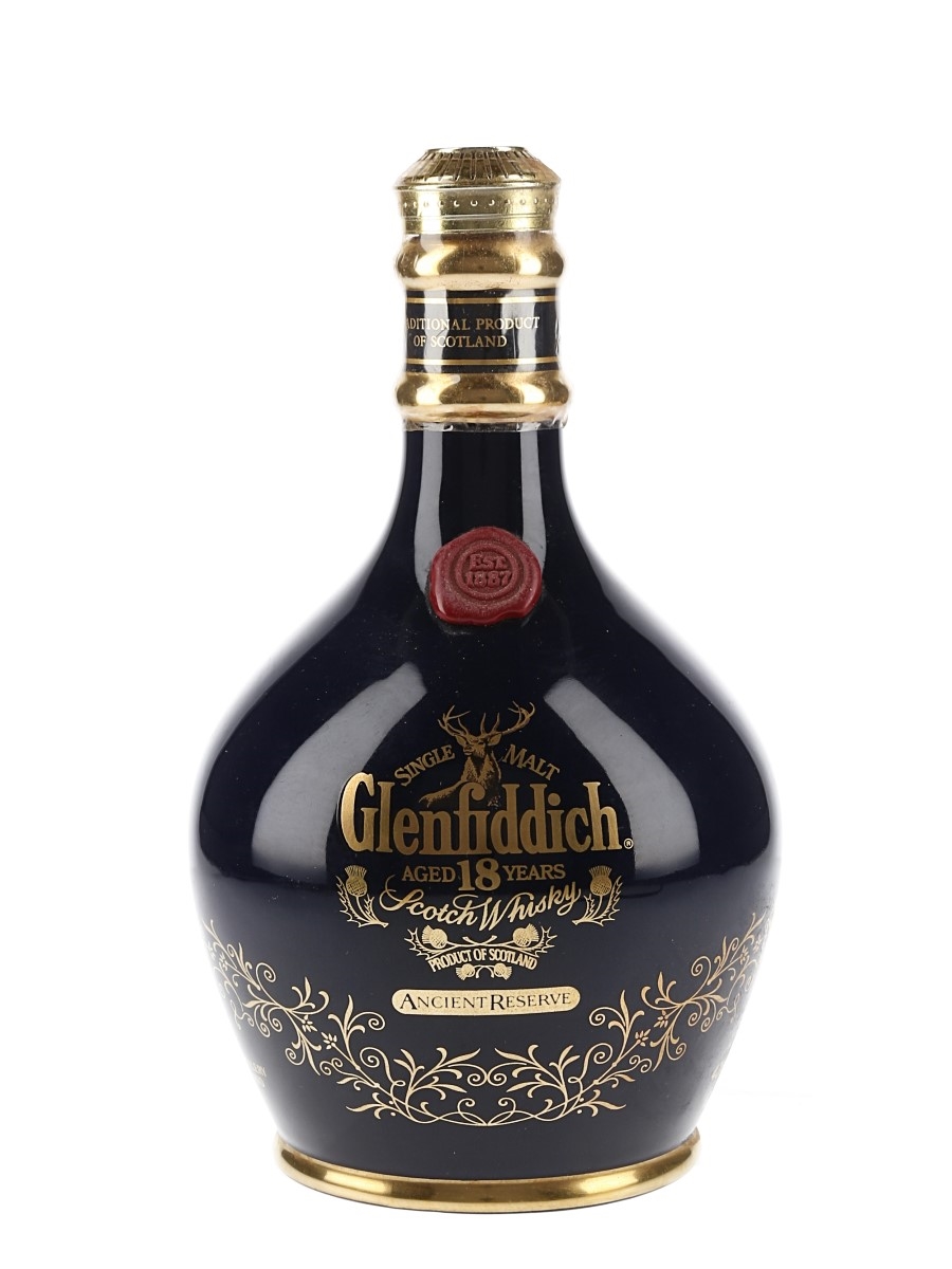 Glenfiddich 18 Year Old Ancient Reserve Ceramic Decanter 70cl / 43%
