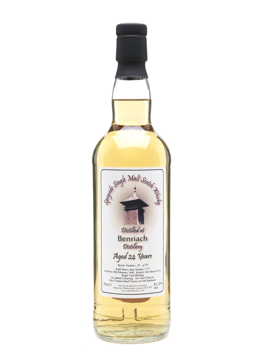 Benriach 1990 Whiskybroker 24 Year Old 70cl / 51.3%