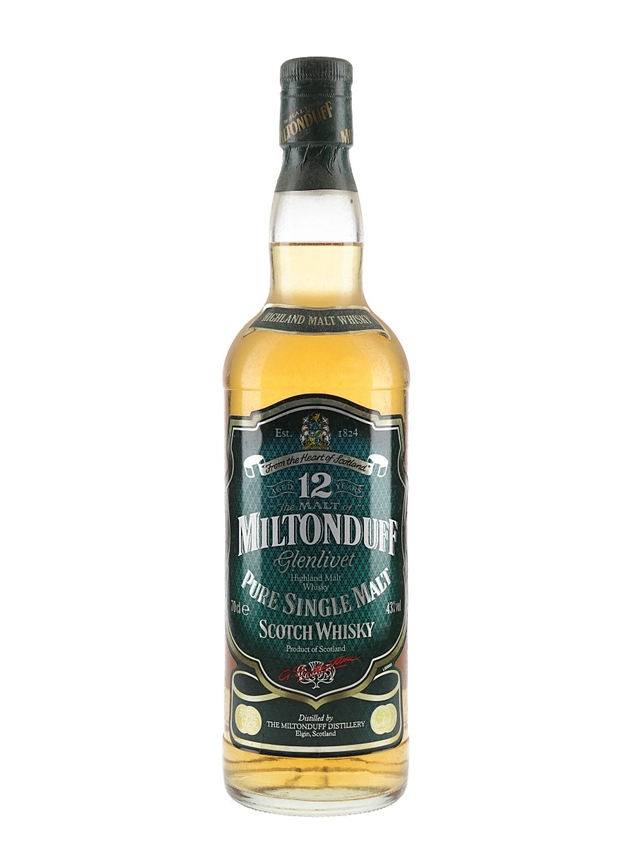 Miltonduff Glenlivet 12 Year Old Bottled 1990s 70cl / 43%