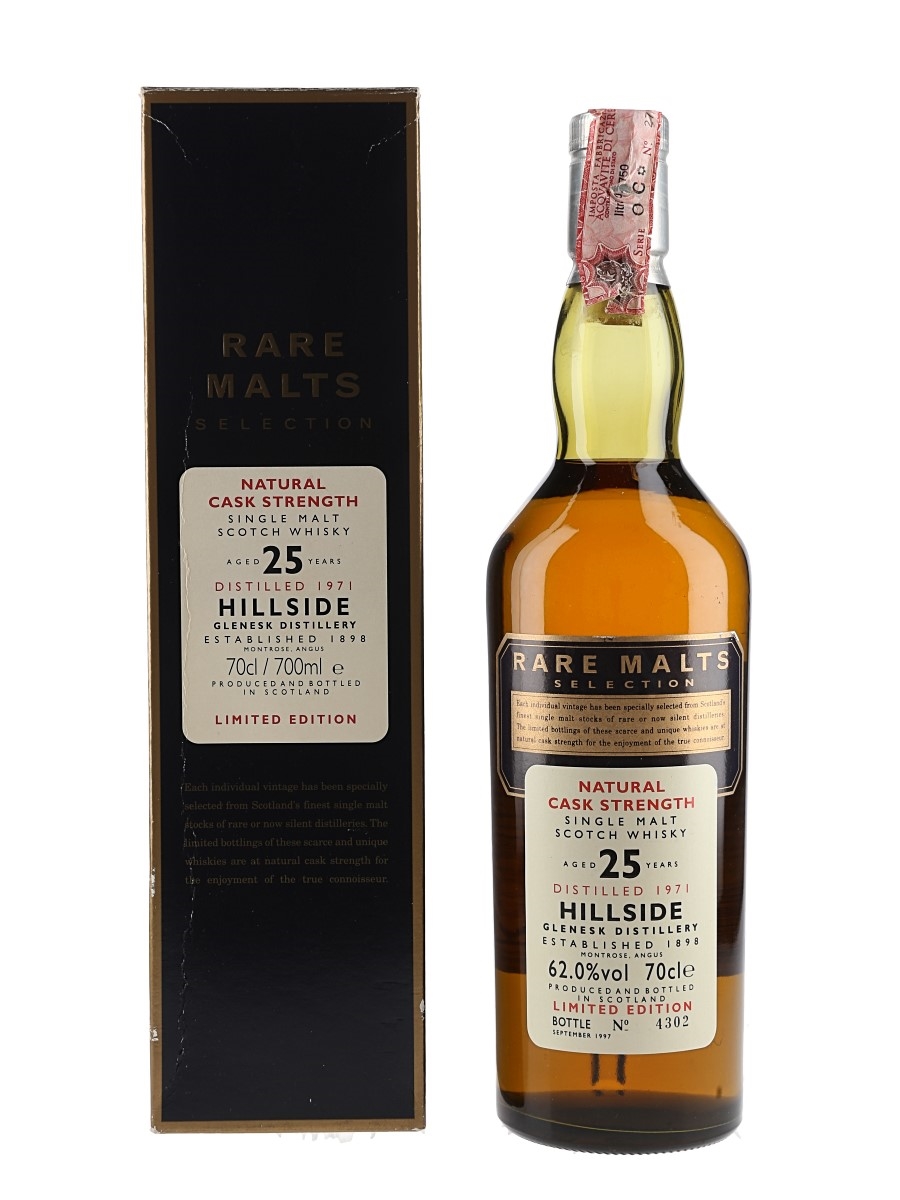 Hillside 1971 25 Year Old Bottled 1997 - Rare Malts Selection 70cl / 62%