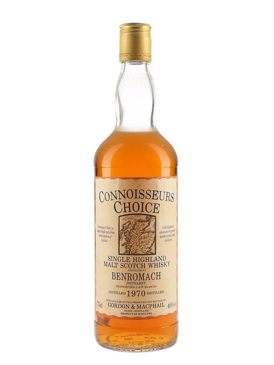 Benromach 1970 Connoisseurs Choice Bottled 1980s - Gordon & MacPhail 75cl / 40%