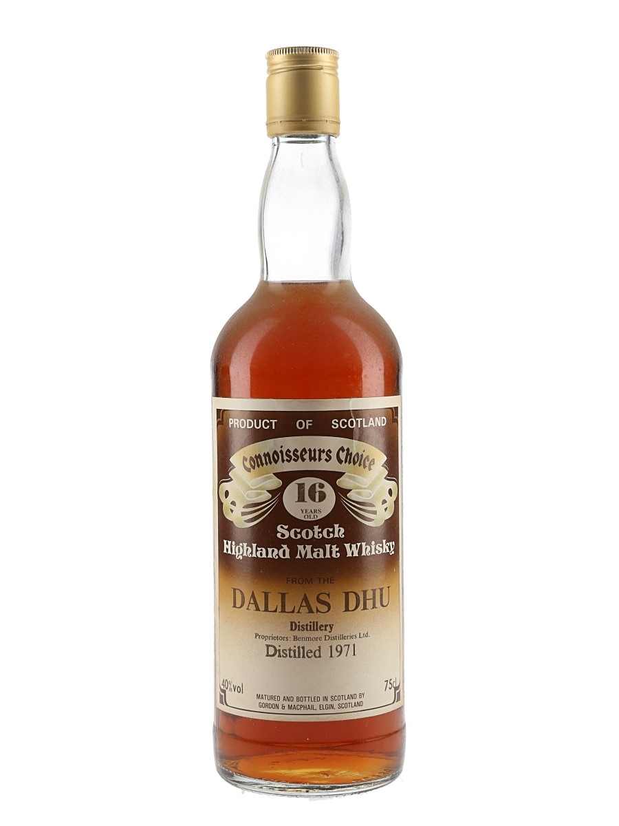 Dallas Dhu 1971 16 Year Old Connoisseurs Choice Bottled 1980s - Gordon & MacPhail 75cl / 40%
